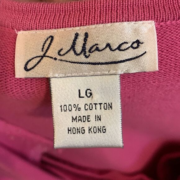 J. Marco Size Large two piece top pink with sequins - Picture 6 of 8
